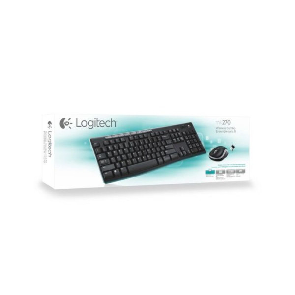 Keyboard and Wireless Mouse Logitech 920-004513 Black Spanish