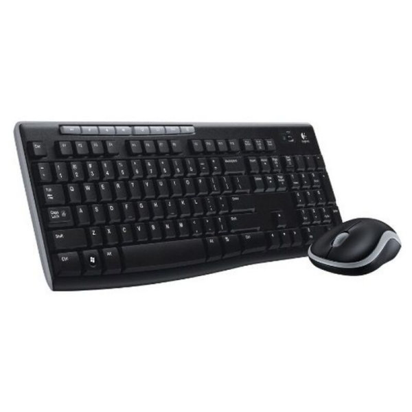 Keyboard and Wireless Mouse Logitech 920-004513 Black Spanish