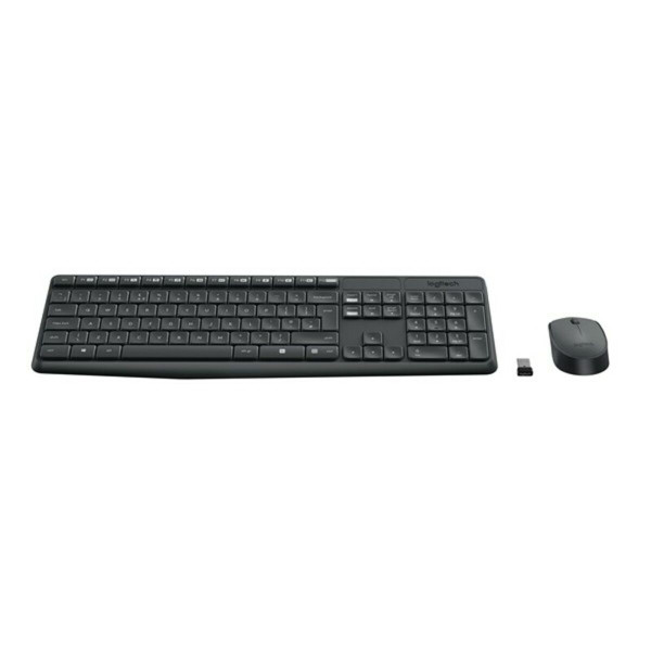 Keyboard and Wireless Mouse Logitech 920-007919 Black