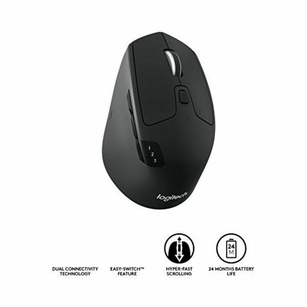 Wireless Mouse Logitech M720 1000 dpi Black (Refurbished B)