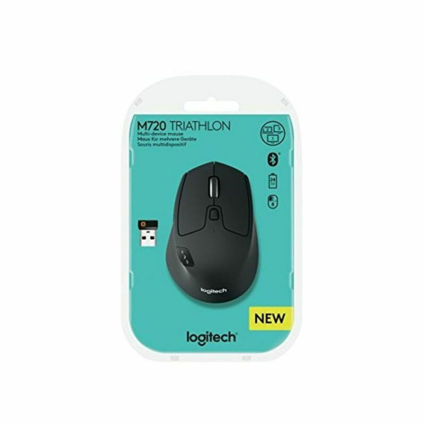 Wireless Mouse Logitech M720 1000 dpi Black (Refurbished B)