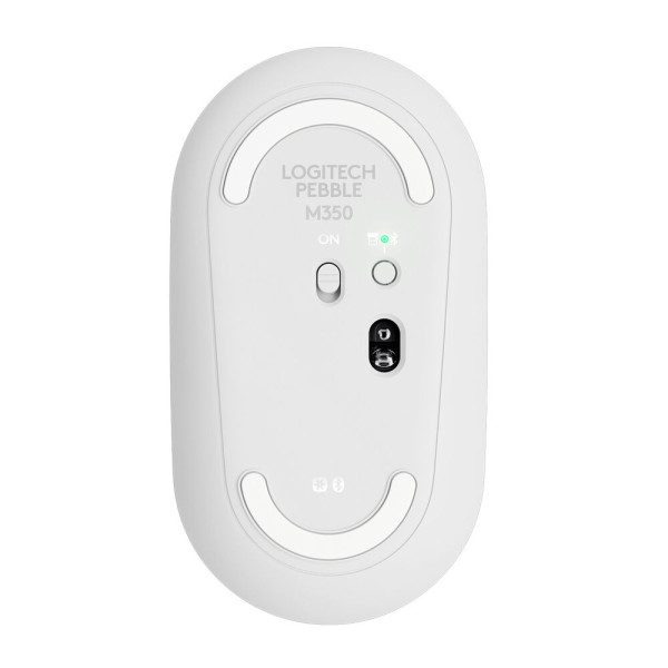 Optical Wireless Mouse Logitech Pebble M350 White