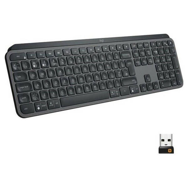 Bluetooth Keyboard Logitech MX Keys Black French AZERTY