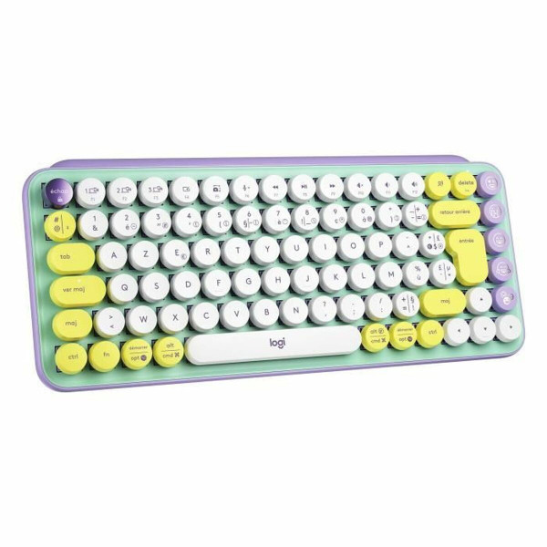 Keyboard Logitech POP French Green AZERTY