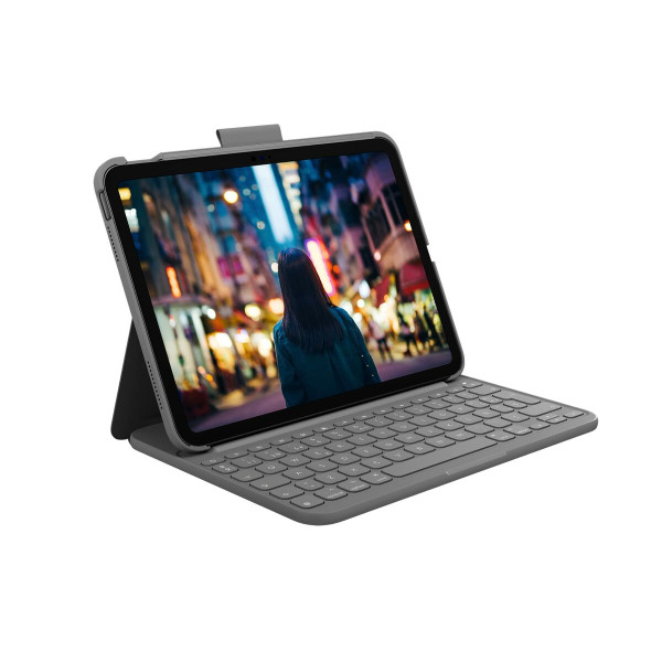 iPad Case + Keyboard Logitech 920-011426 Spanish Qwerty Grey