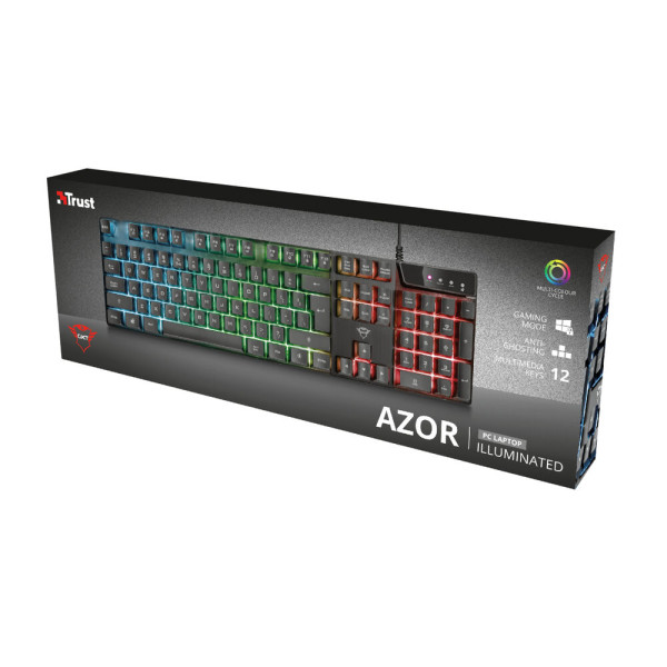 Gaming Keyboard Trust GXT 835 Azor QWERTY LED RGB