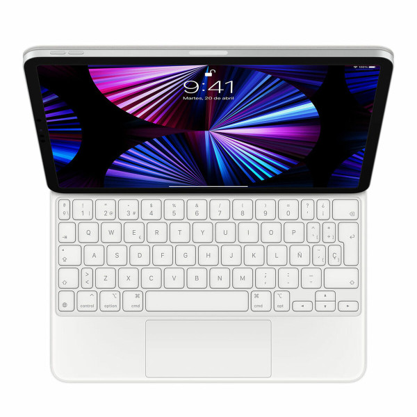 iPad Case + Keyboard Apple MJQJ3Y/A Spanish Qwerty White