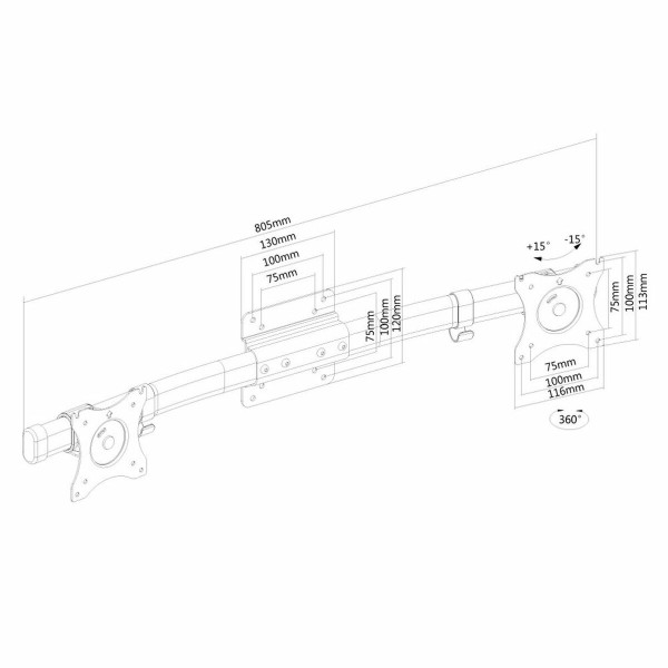 Screen Table Support Neomounts FPMA-CB100