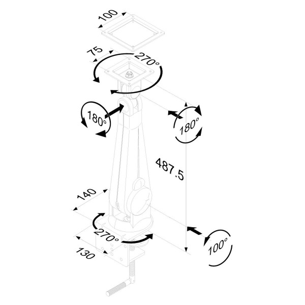 Screen Table Support Neomounts FPMA-D100