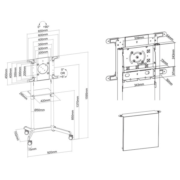 TV Mount Neomounts NS-M1250BLACK       