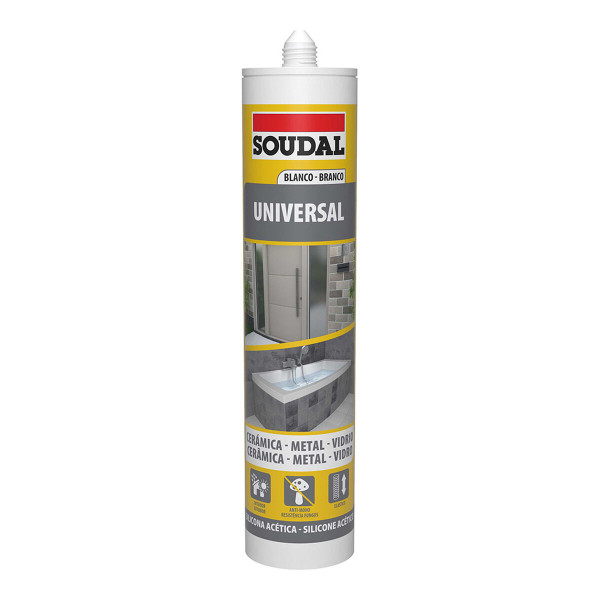 Silicone Soudal 103184 Universal White 280 ml