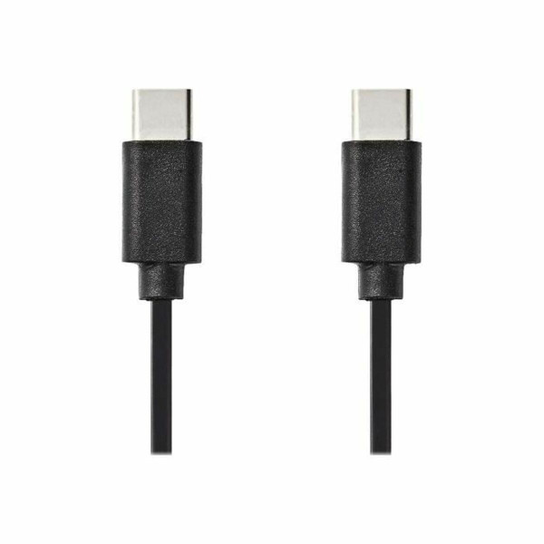 Cable USB C Nedis CCGP60700BK10 Black 1 m