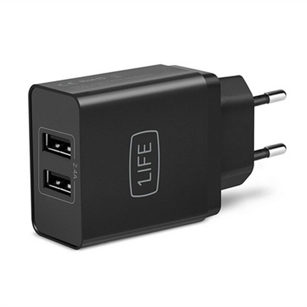 Wall Charger 1LIFE 1IFEPA2USB USB Black