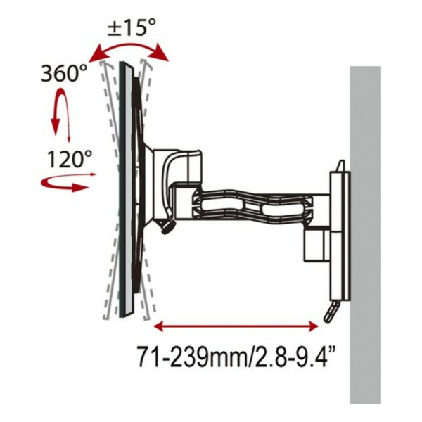 TV Mount Haeger Double Tilt & Swivel 17" - 37"