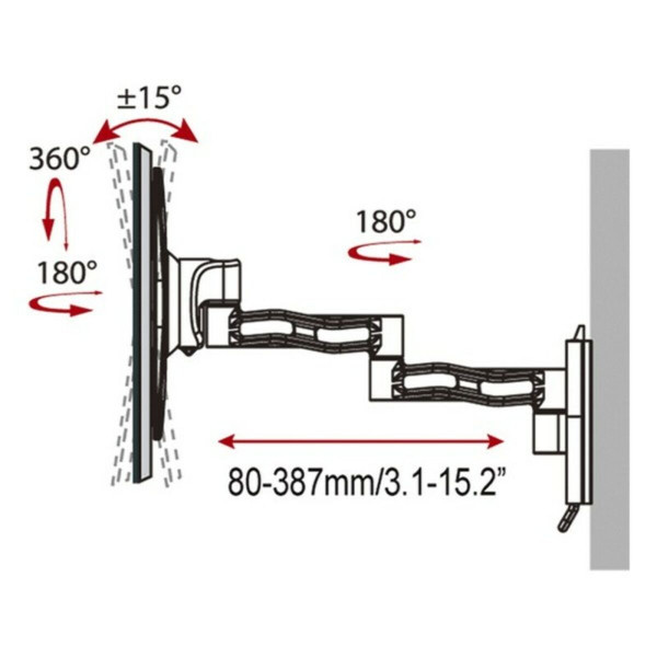 TV Mount Haeger Triple Tilt & SWIVEL 17" - 37"