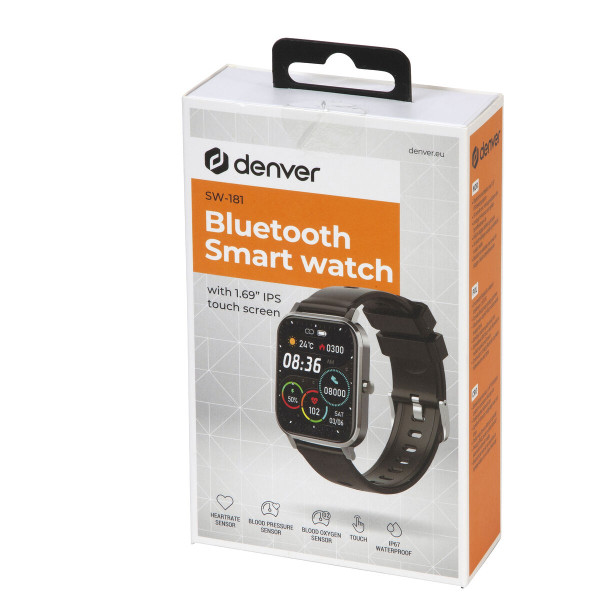 Smartwatch Denver Electronics SW181 Black 1,7"