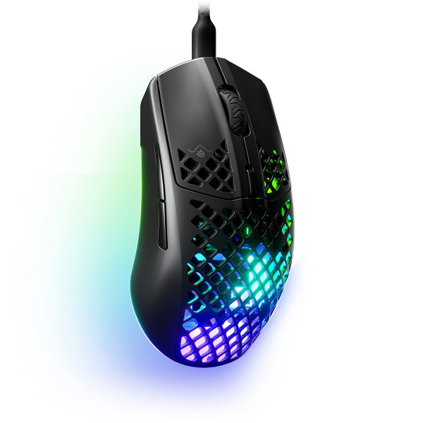 Mouse SteelSeries Aerox 3 Black Wireless Gaming LED Lights