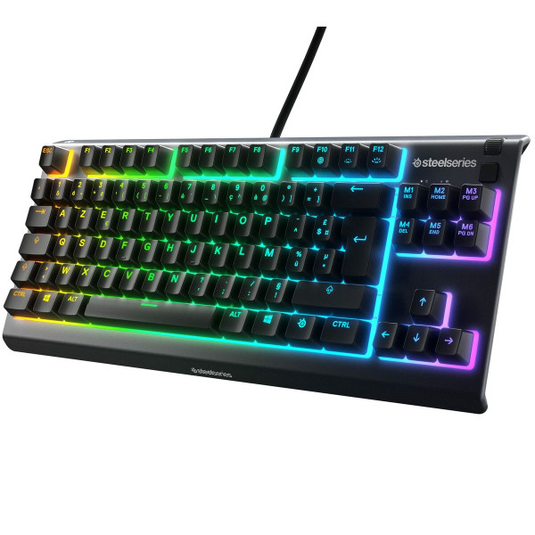 Keyboard SteelSeries Apex 3 USB Black Gaming French With cable AZERTY