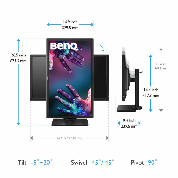 Monitor BenQ 9H.LF7LA.TPE         27" LED WQHD