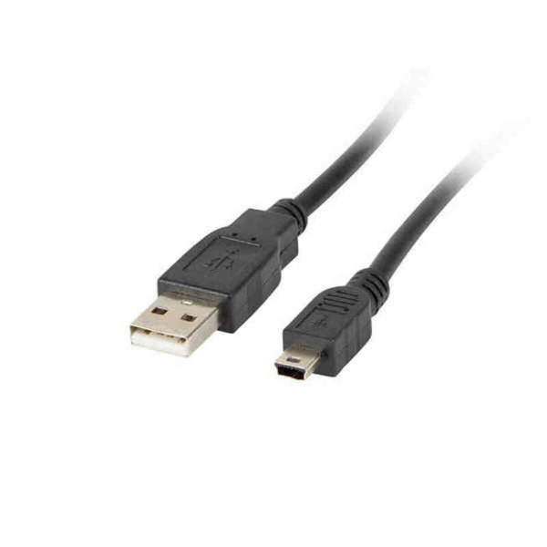 USB 2.0 A to Mini USB B Cable Lanberg CA-USBK-10CC-0018-BK 1,8 m Black