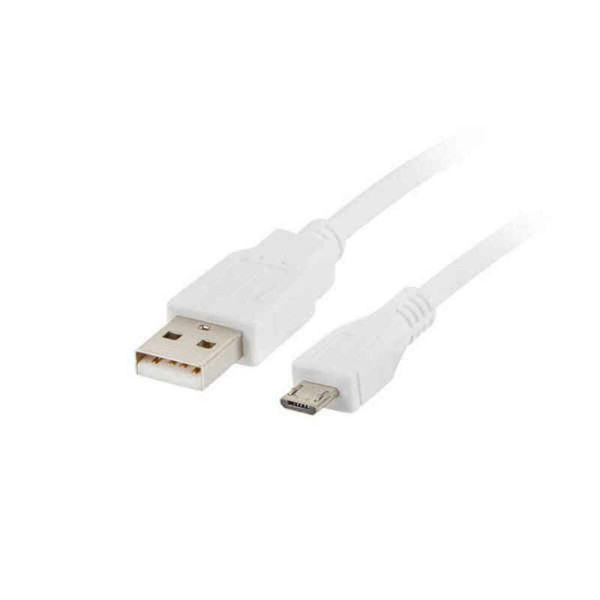 Cable Micro USB Lanberg White 480 Mb/s