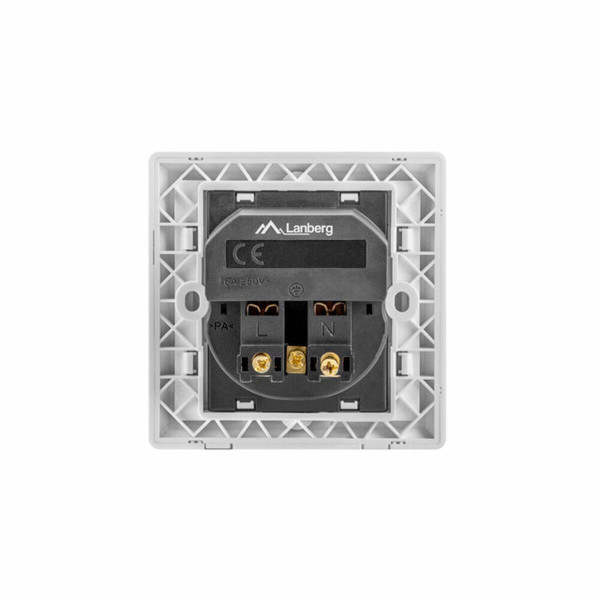 Power Plug Lanberg AC-WS01-USB2-F 2 x USB