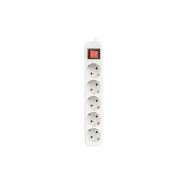 Power Strip - 5 Sockets Schuko Lanberg PS1-05F-0150-W 1,5 m White 2500 W