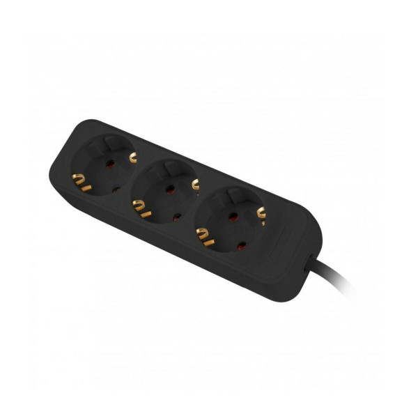 Schuko 3 Way Multi-socket Adapter Lanberg PS0-03F-0150-BK 1,5 m Black 2500 W