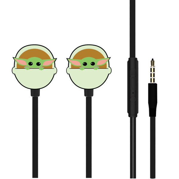 Headphones with Microphone ERT Group YODA STAR WARS Multicolour