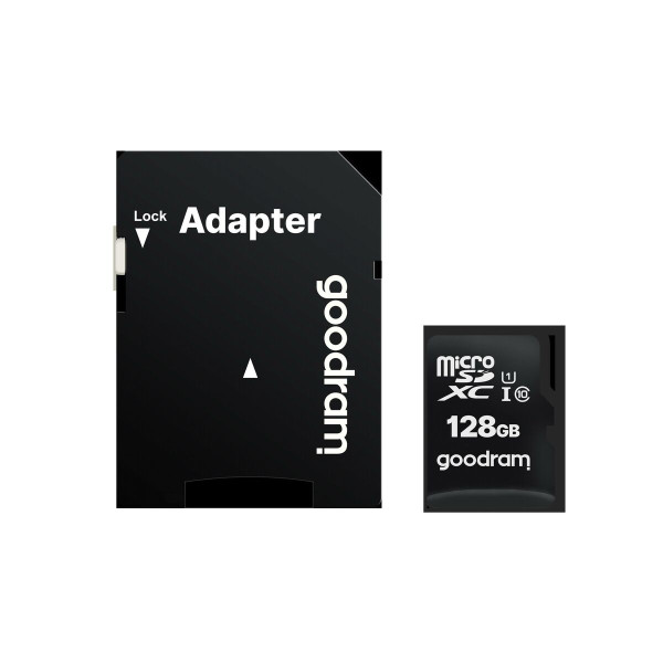 Micro SD Memory Card with Adaptor GoodRam UHS-I Class 10 100 Mb/s