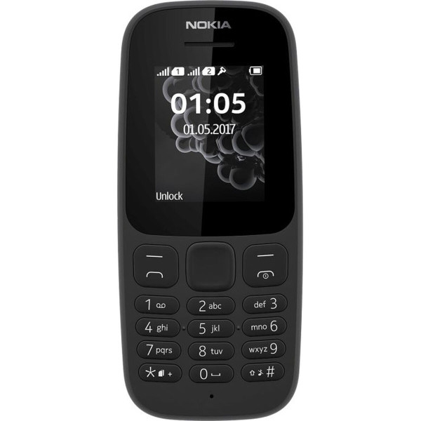 Mobile phone Nokia 105SS Black 1,8"