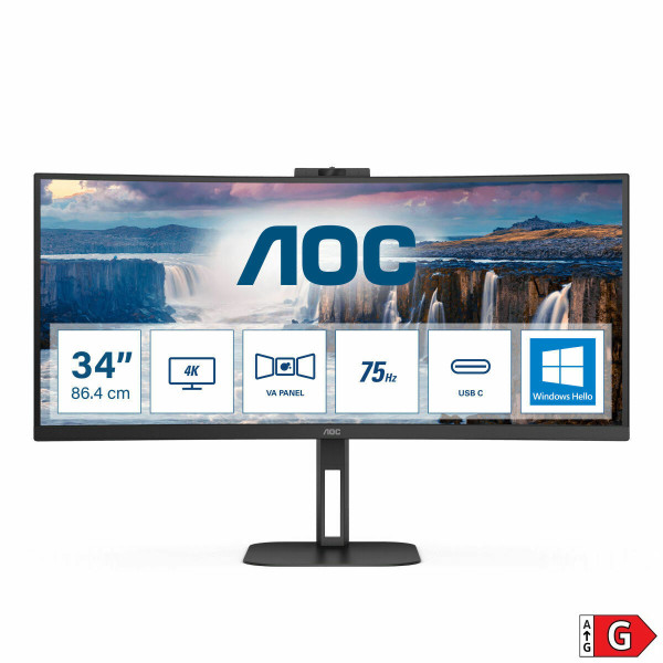 Monitor AOC CU34V5CW/BK 3440 x 1440 px