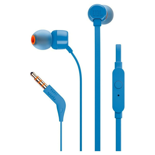 Headphones with Microphone JBL T110 Blue