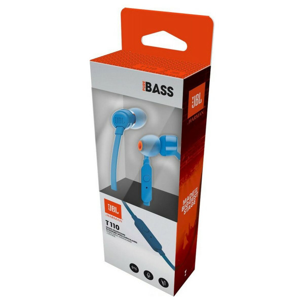 Headphones with Microphone JBL T110 Blue