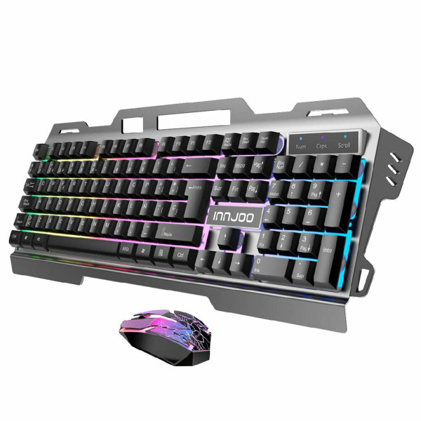 Keyboard with Gaming Mouse INNJOO IJ-GAMING SET-BLK