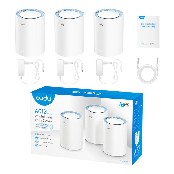 Wi-Fi repeater Cudy AC1200 3 Units