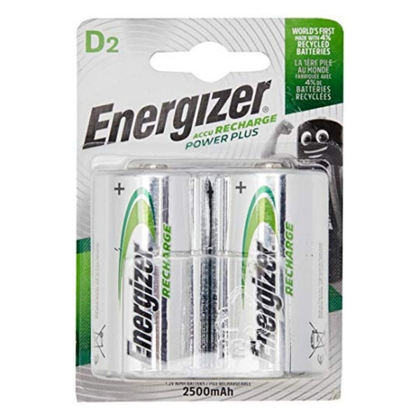 Rechargeable Batteries Energizer ENRD2500P2 HR20 D2 2500 mAh