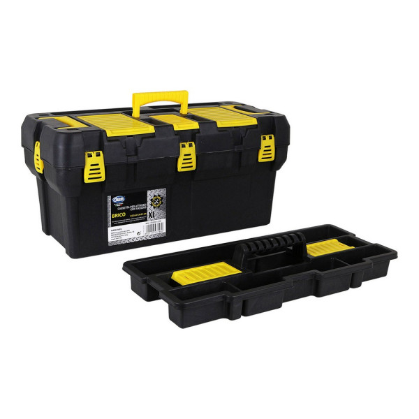 Toolbox Dem Brico XL Black Yellow (65,5 x 31,5 x 31 cm)