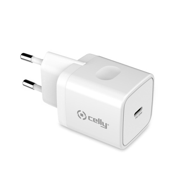 Wall Charger Celly TC1USBC20WWH