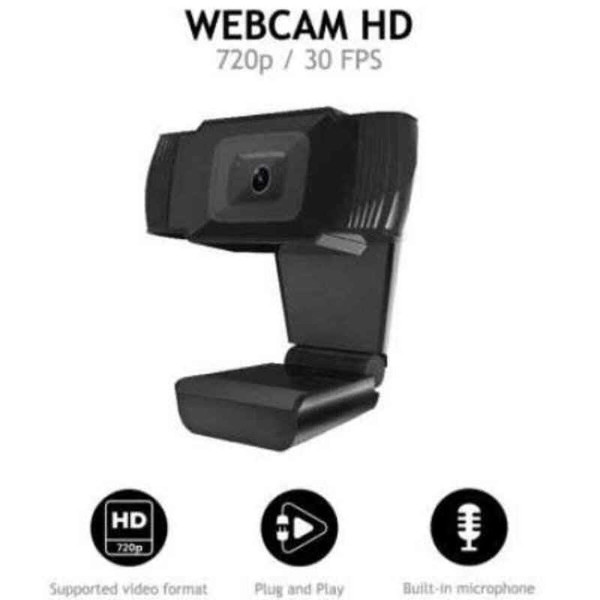 Webcam Nilox WEBCAM 720p -30FPS ENFOQUE FIJO HD 720P Black