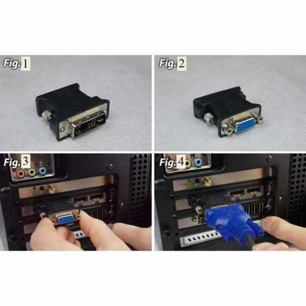 DVI to VGA Adapter Ewent EC1250