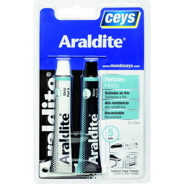 Instant Adhesive Ceys Araldite Metal 2 Pieces