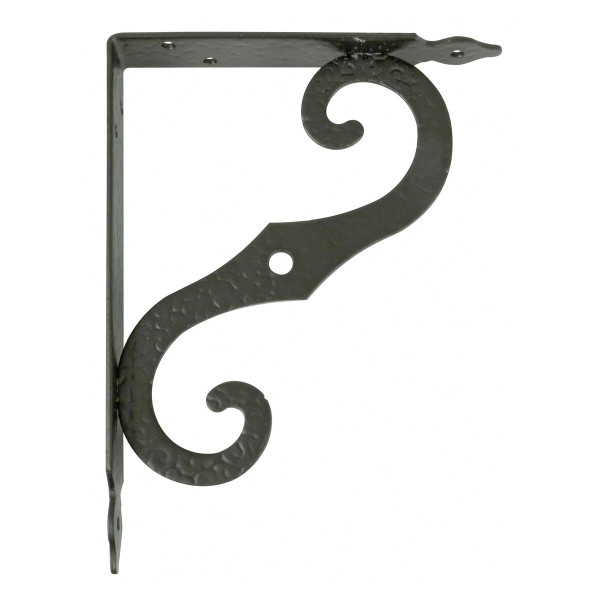 Wall Bracket AMIG 2-4 200 Shelves Black Steel (10 x 9 cm)