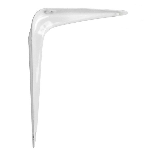 Wall Bracket AMIG 1-4412 Shelves Steel White (25 x 20 cm)