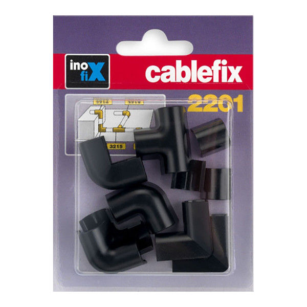 Connecting Tube Inofix 2201 Black 10 Pieces 8 x 7 mm