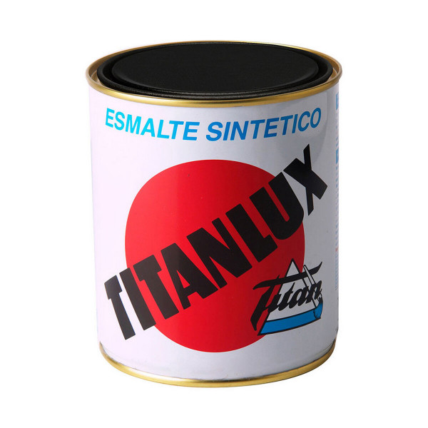 Synthetic enamel Titan 001056738 Black Shiny 375 ml