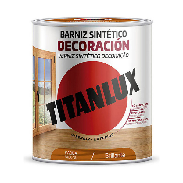 Varnish Titanlux M10100434 Mahogany 750 ml Shiny