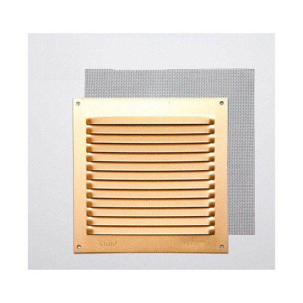 Grille Fepre Mosquito net Golden Aluminium (15 x 15 cm)