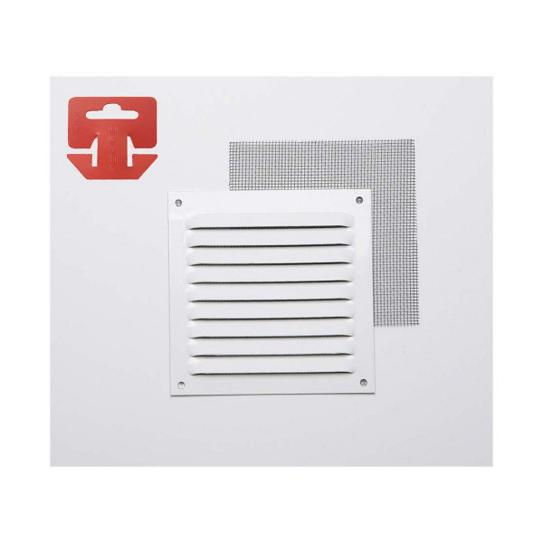 Grille Fepre Mosquito net Lacquered Aluminium White (10 x 10 cm)