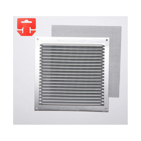 Grille Fepre Mosquito net Aluminium Chromed (17 x 17 cm)